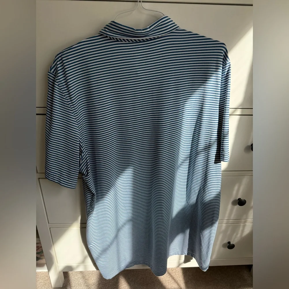 Vineyard Vines Men's Navy and White Striped Polo - Picture 3 of 3